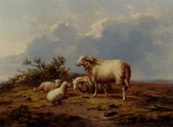 尤金 約瑟夫 維保蓋文 Sheep In The Meadow